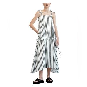 Striped Black and White Women's Dress